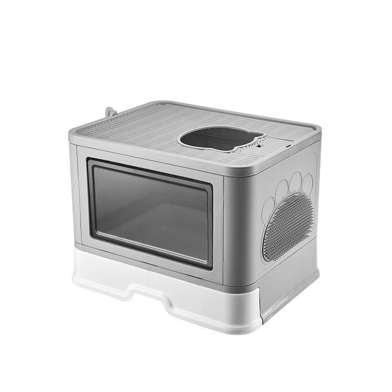 Grijs / Opvouwbare kattenbak