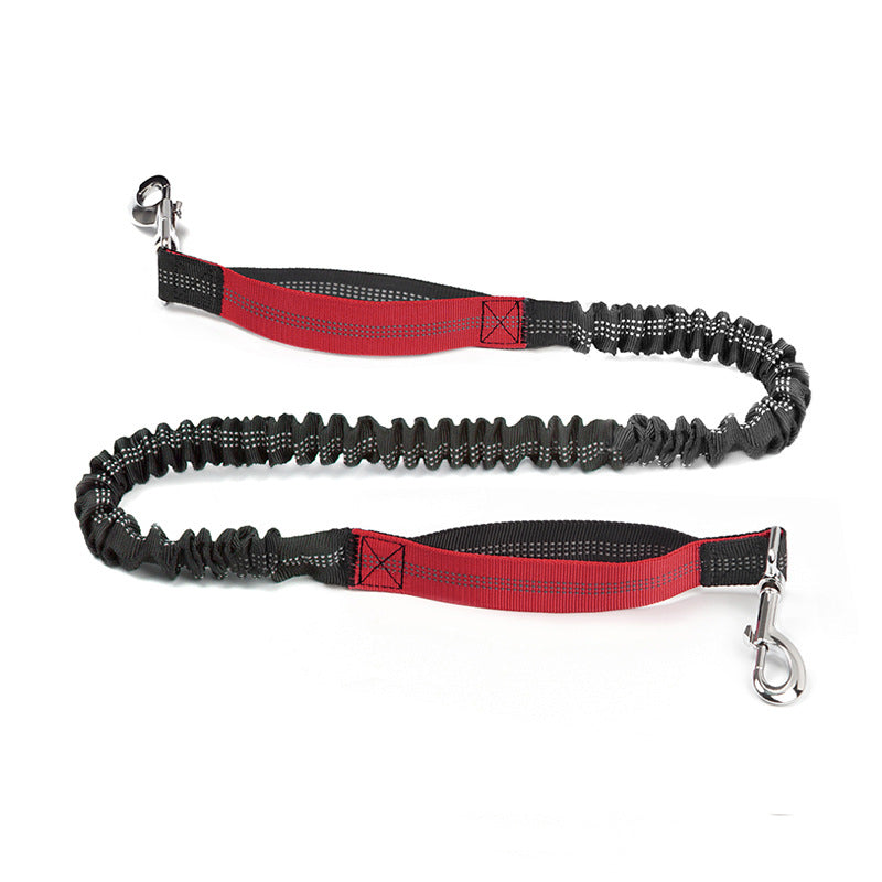 Hands free dog leash with strong bungee for daily dog walking and running