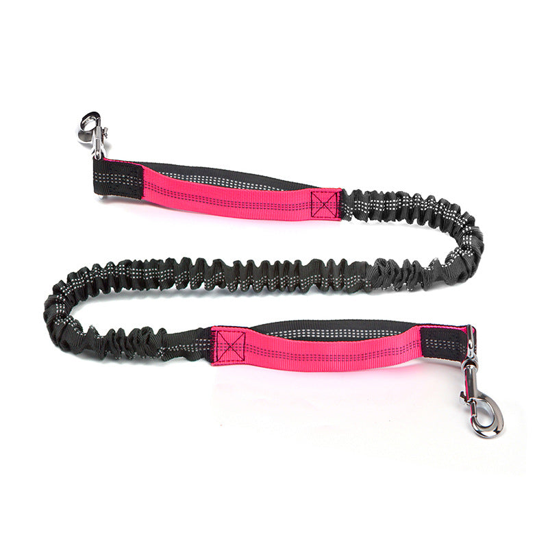 roze-rode enkele intrekbare kabel / 2,5*120-183 cm